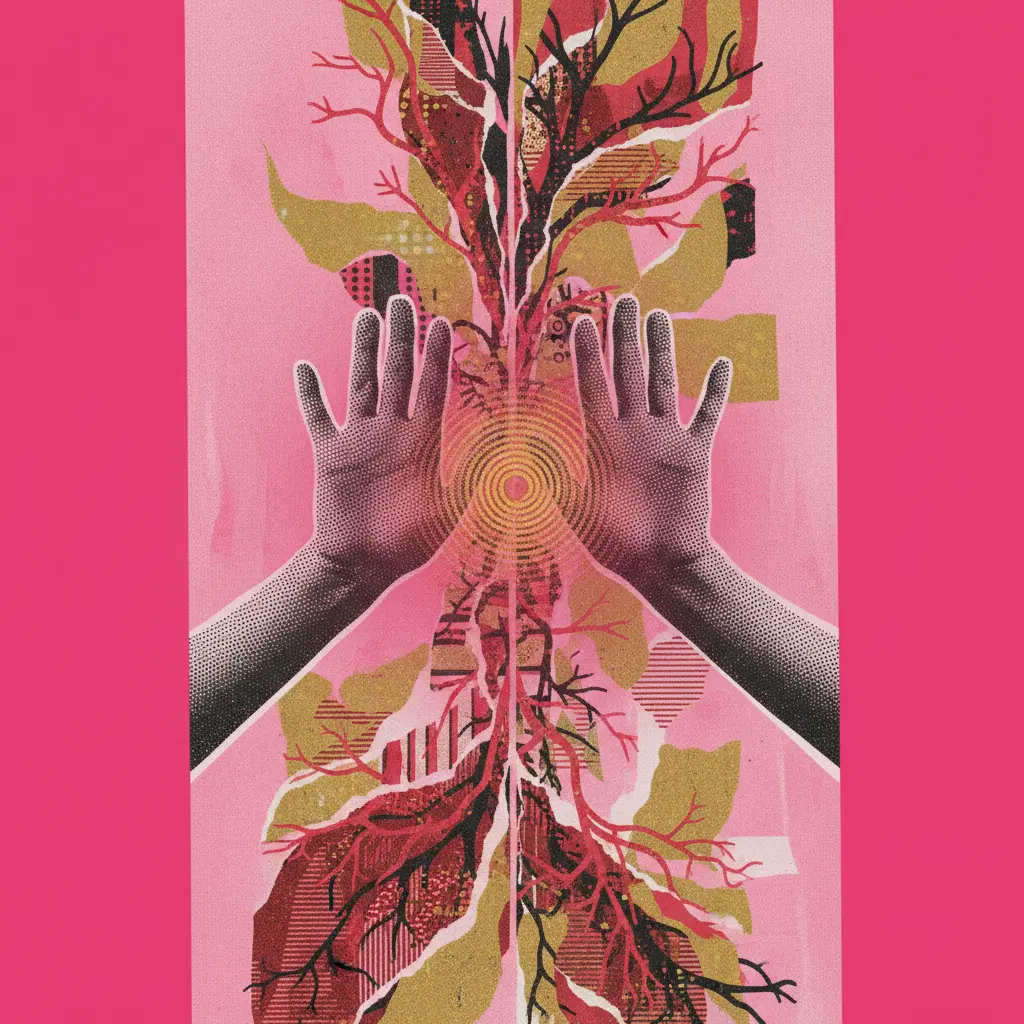 Hands against the wall