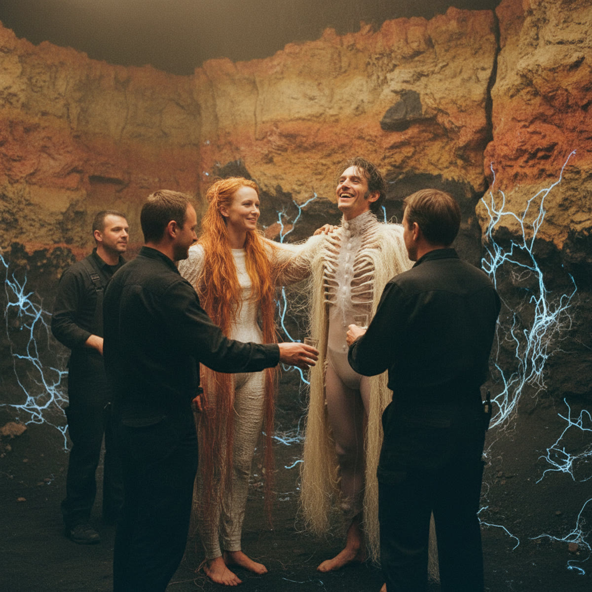 The first moment after: backstage crew